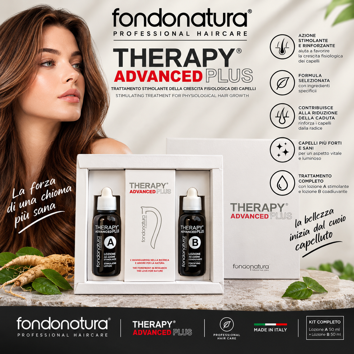Fondonatura Therapy Advanced Plus – Kit Lozione A + Lozione B