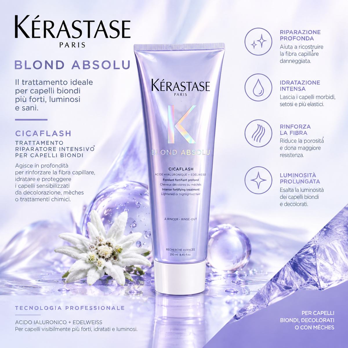 Kérastase Blond Absolu CicaFlash 250 ml | Trattamento Capelli Biondi