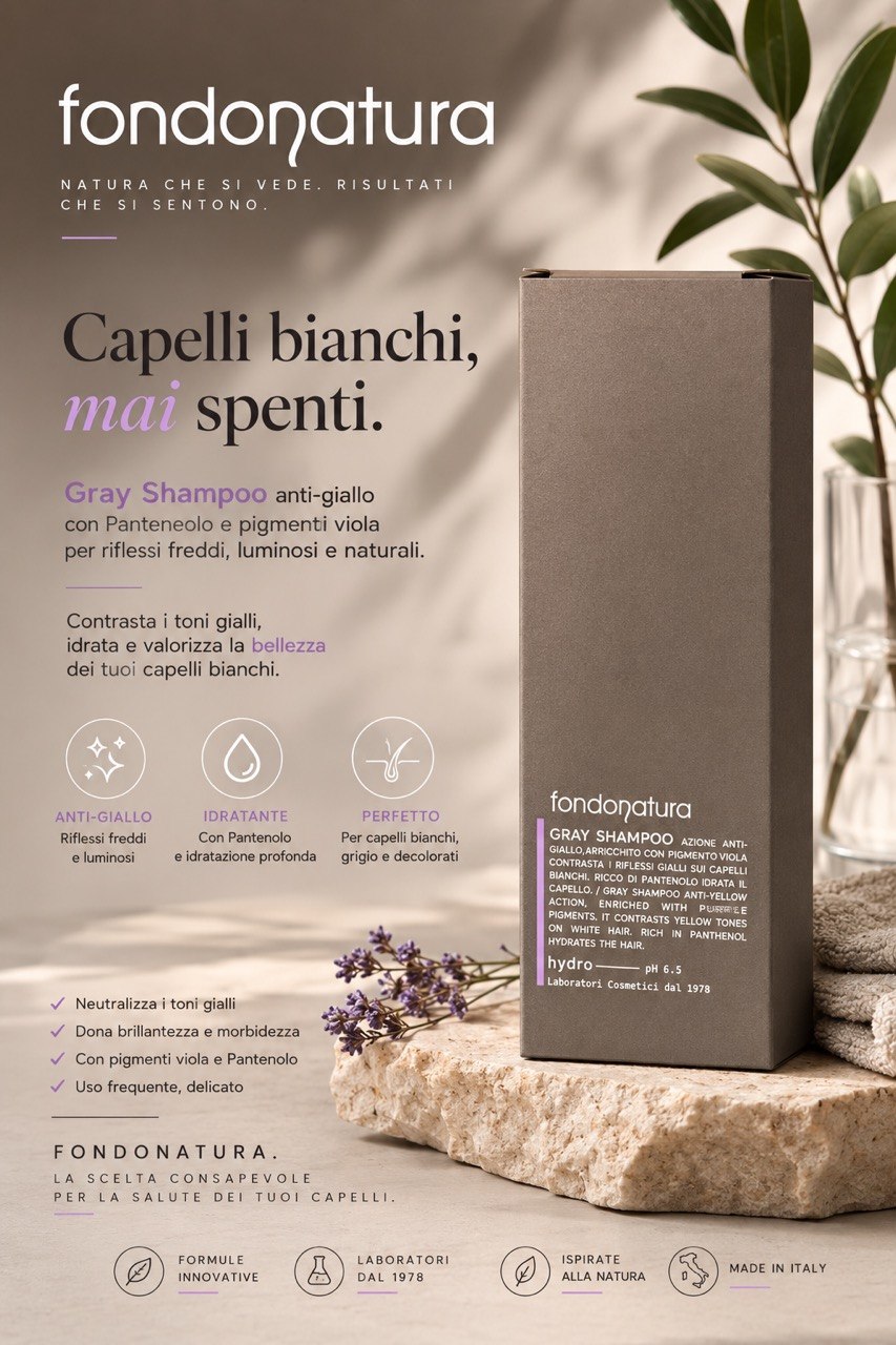 Fondonatura Gray Shampoo Anti-Giallo